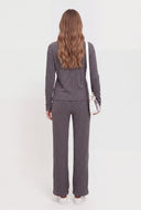 Josephine Rib Knit Polo Top