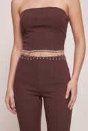 Glam Fringe Tube Top