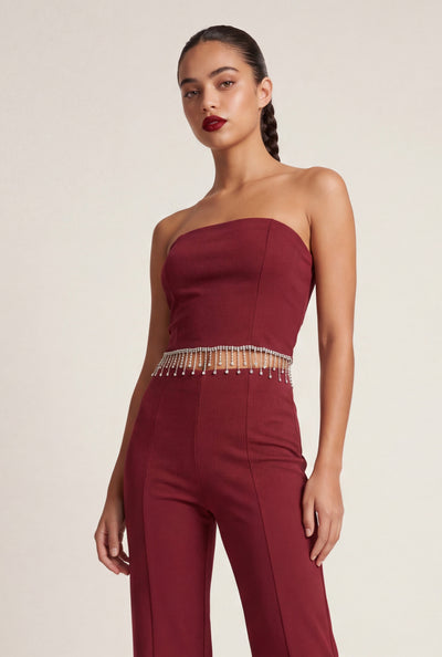 Glam Fringe Tube Top
