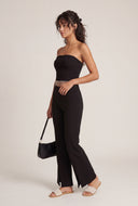 Slit Front Flare Pants