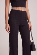 Slit Front Flare Pants