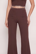Slit Front Flare Pants