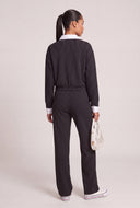 Calla Layered Look Pinstripe Top
