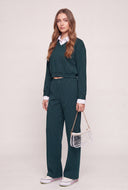 Calla Layered Look Pinstripe Top