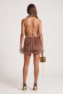 Estella Faux Fur Halter Top