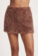 Estella Faux Fur Mini Skirt