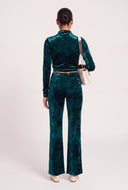 Jaslyn Velvet Flare Pants