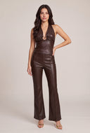 Vegan Leather Bootcut Pants