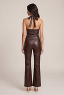 Vegan Leather Bootcut Pants