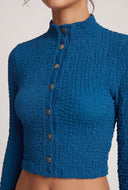 Jessica Textured Crop Top