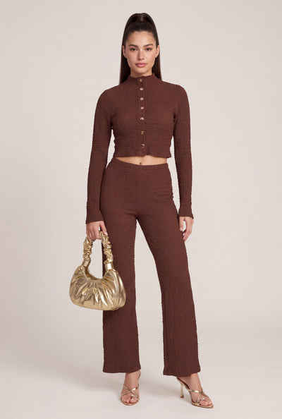 Jessica Textured Flare Pants
