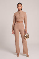 Jessica Textured Flare Pants