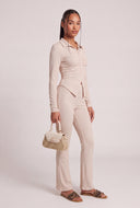 Demi Ruched Button Front Top