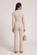 Demi Ruched Button Front Top