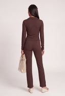 Demi Ruched Button Front Top