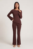 Pintuck Flare Pants
