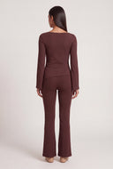 Pintuck Flare Pants