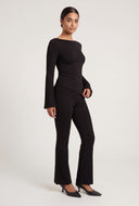 Bell Sleeve Asymmetrical Top