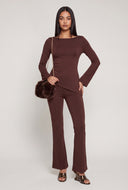 Bell Sleeve Asymmetrical Top