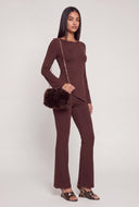 Bell Sleeve Asymmetrical Top