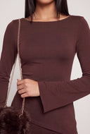Bell Sleeve Asymmetrical Top