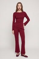 Bell Sleeve Asymmetrical Top