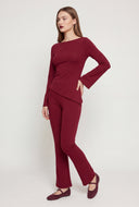 Bell Sleeve Asymmetrical Top