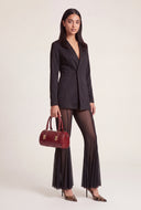 Mesh Flare Pants