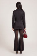 Mesh Flare Pants