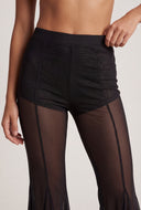 Mesh Flare Pants