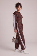 Faux Suede Drawstring Pants