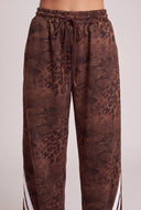 Faux Suede Drawstring Pants