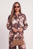 Floral Satin Shirt