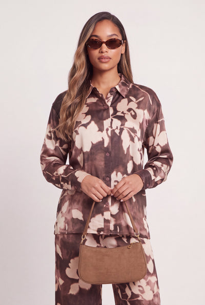 Floral Satin Shirt