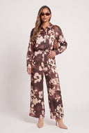 Floral Satin Shirt