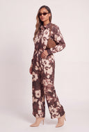 Floral Satin Shirt