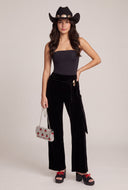 Velvet Sash Pants