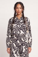 Audrey Leaf Print Shirt