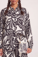 Audrey Leaf Print Shirt