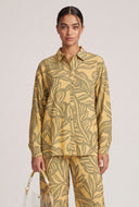 Audrey Leaf Print Shirt