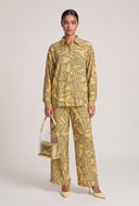 Audrey Leaf Print Shirt