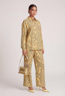 Audrey Leaf Print Shirt