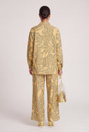 Audrey Leaf Print Shirt