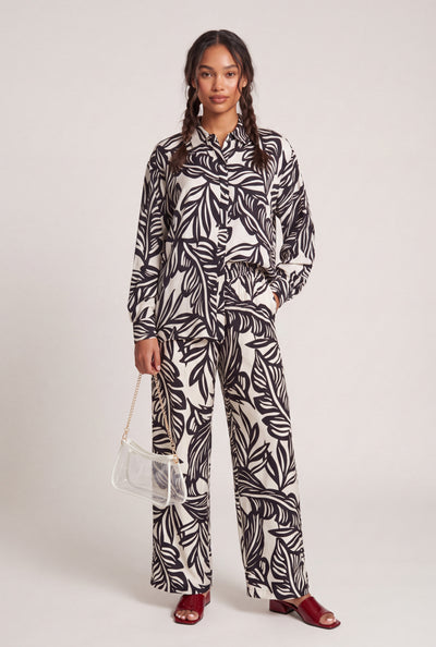 Audrey Leaf Print Pants