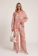 Audrey Leaf Print Pants