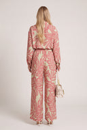 Audrey Leaf Print Pants
