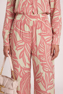 Audrey Leaf Print Pants