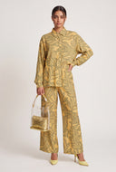Audrey Leaf Print Pants