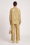 Audrey Leaf Print Pants