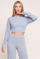 Lila Rib Knit Crop Top
